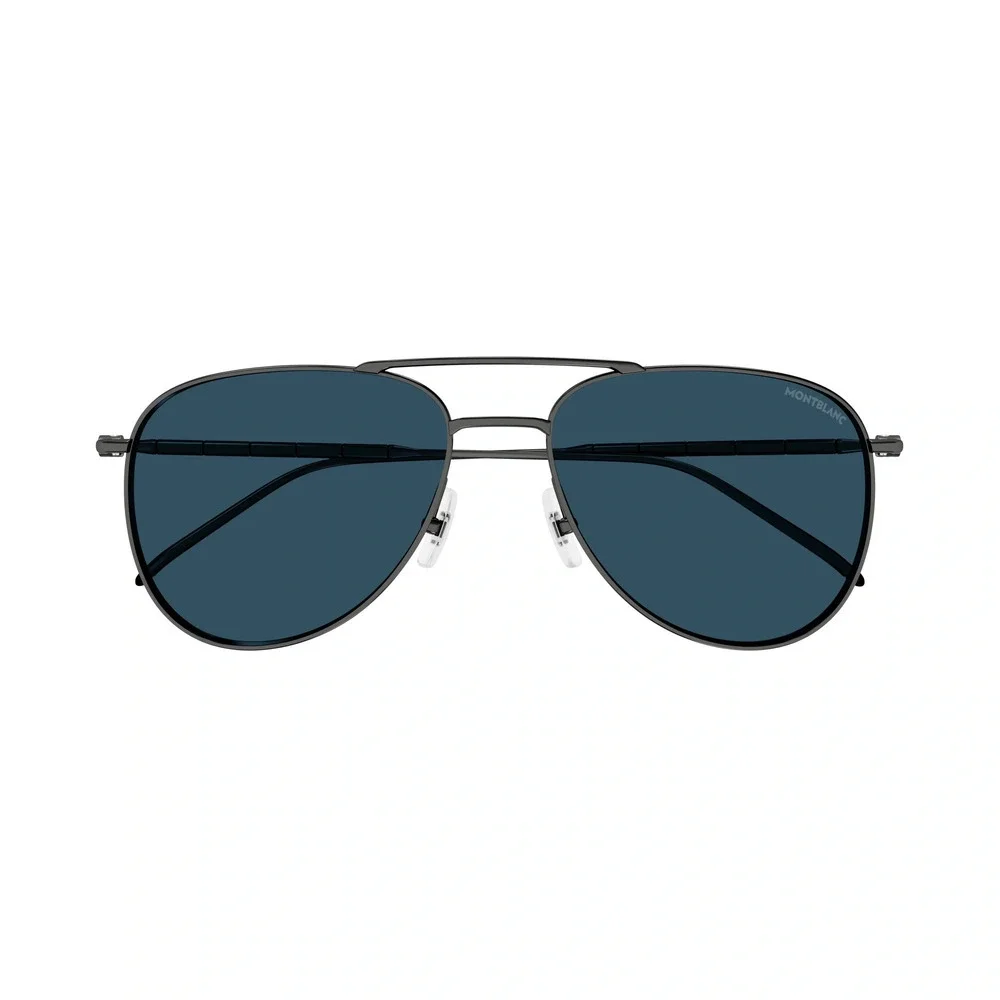 Mont Blanc MB0311S Sunglasses Ruthenium Metal Aviator